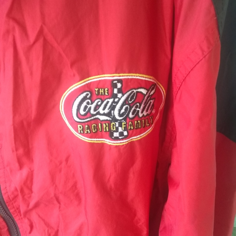 Coca cola racing nascar vtg windbreaker XXL 2x 90s